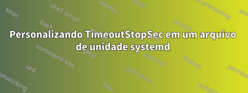 Personalizando TimeoutStopSec em um arquivo de unidade systemd