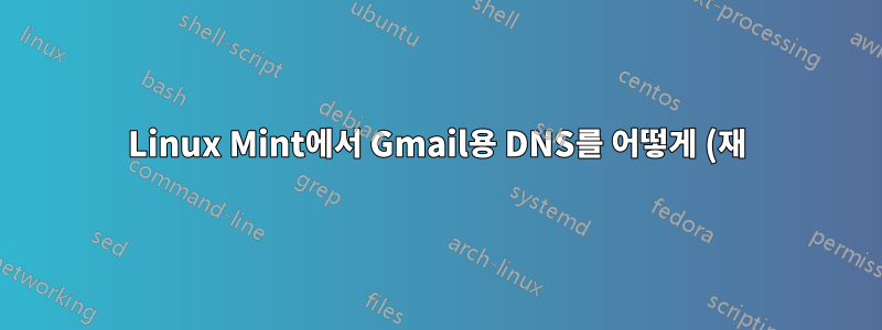 Linux Mint에서 Gmail용 DNS를 어떻게 (재)연결할 수 있나요?