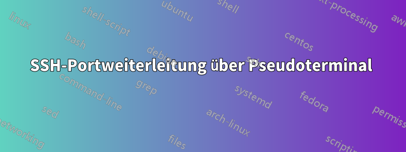 SSH-Portweiterleitung über Pseudoterminal