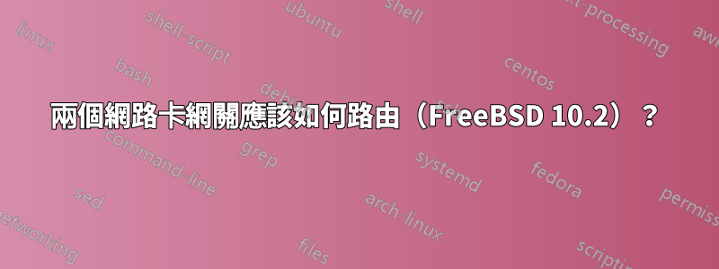 兩個網路卡網關應該如何路由（FreeBSD 10.2）？