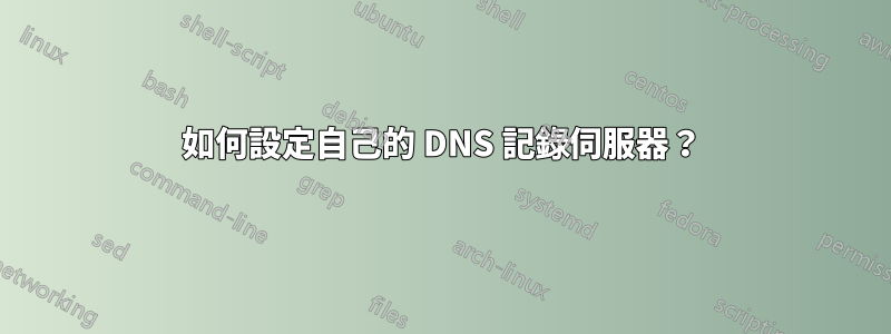 如何設定自己的 DNS 記錄伺服器？