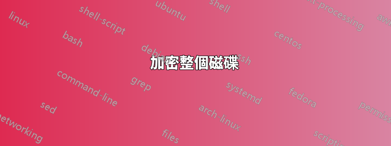 加密整個磁碟