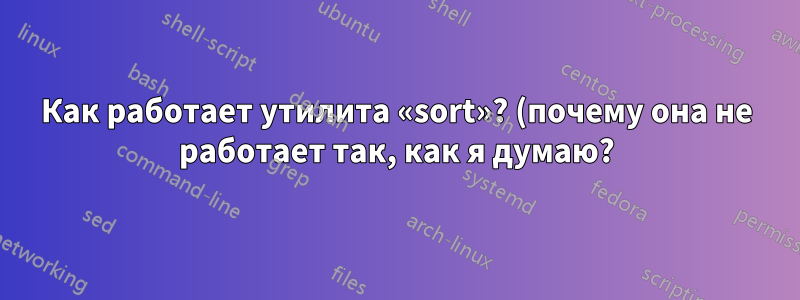 Как работает утилита «sort»? (почему она не работает так, как я думаю?)