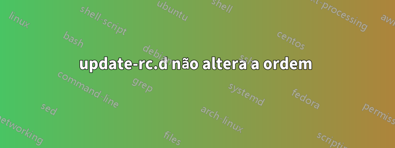 update-rc.d não altera a ordem