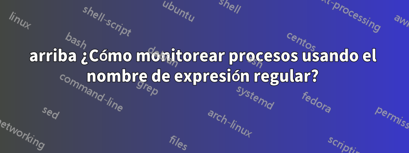 arriba ¿Cómo monitorear procesos usando el nombre de expresión regular?