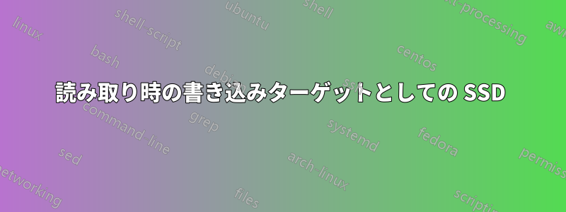 読み取り時の書き込みターゲットとしての SSD