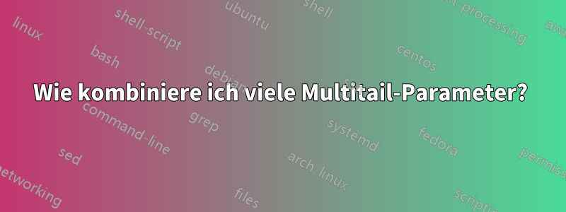 Wie kombiniere ich viele Multitail-Parameter?