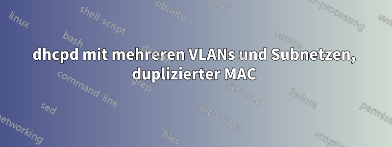 dhcpd mit mehreren VLANs und Subnetzen, duplizierter MAC