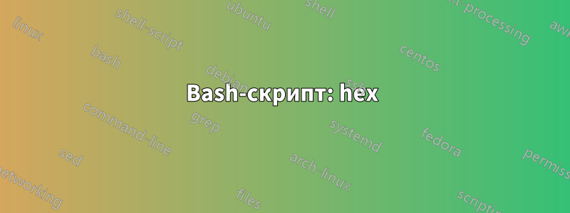 Bash-скрипт: hex