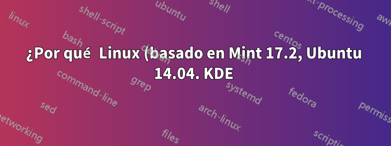¿Por qué Linux (basado en Mint 17.2, Ubuntu 14.04. KDE) elimina automáticamente ciertos paquetes mientras instala otros?