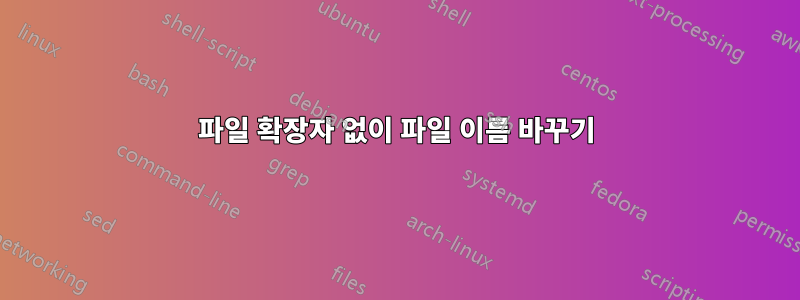 파일 확장자 없이 파일 이름 바꾸기