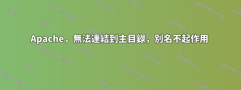 Apache，無法連結到主目錄，別名不起作用