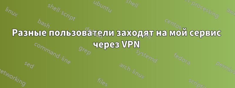 Разные пользователи заходят на мой сервис через VPN