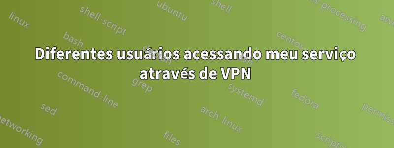Diferentes usuários acessando meu serviço através de VPN
