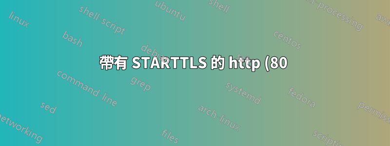 帶有 STARTTLS 的 http (80) 上的 TLS/SSL