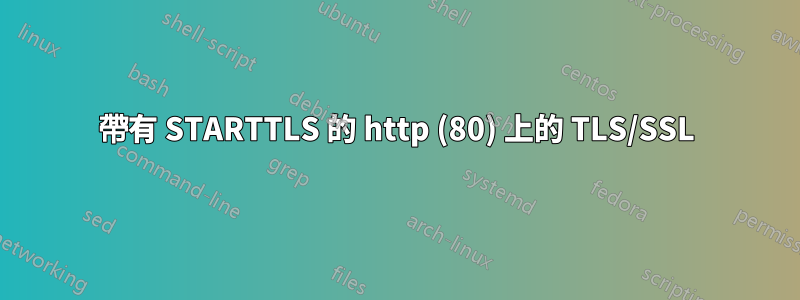 帶有 STARTTLS 的 http (80) 上的 TLS/SSL