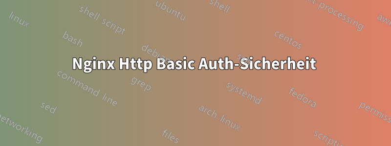 Nginx Http Basic Auth-Sicherheit