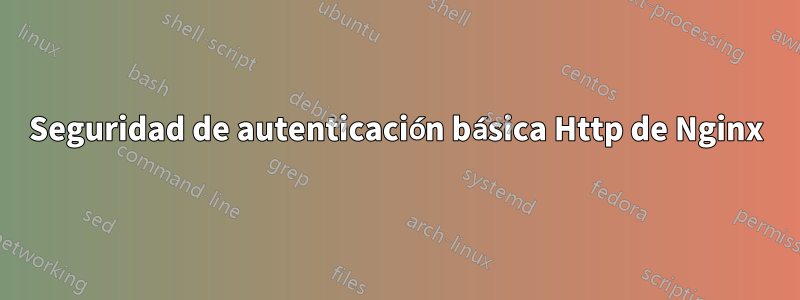 Seguridad de autenticación básica Http de Nginx