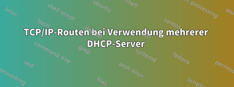 TCP/IP-Routen bei Verwendung mehrerer DHCP-Server