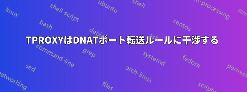 TPROXYはDNATポート転送ルールに干渉する