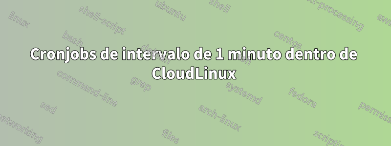 Cronjobs de intervalo de 1 minuto dentro de CloudLinux