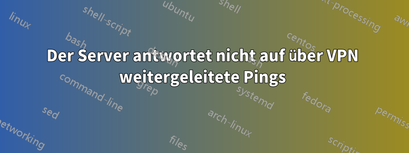 Der Server antwortet nicht auf über VPN weitergeleitete Pings