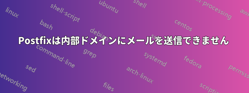 Postfixは内部ドメインにメールを送信できません