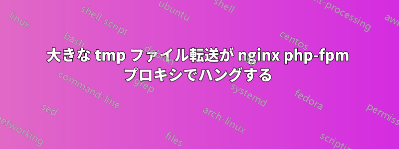 大きな tmp ファイル転送が nginx php-fpm プロキシでハングする
