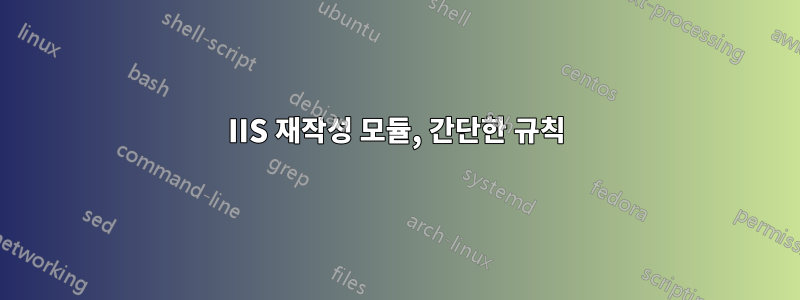 IIS 재작성 모듈, 간단한 규칙