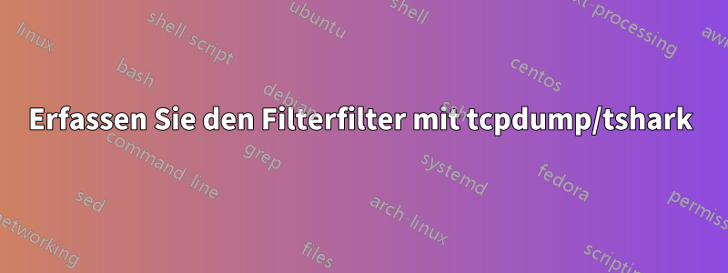 Erfassen Sie den Filterfilter mit tcpdump/tshark