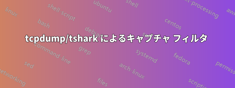 tcpdump/tshark によるキャプチャ フィルタ