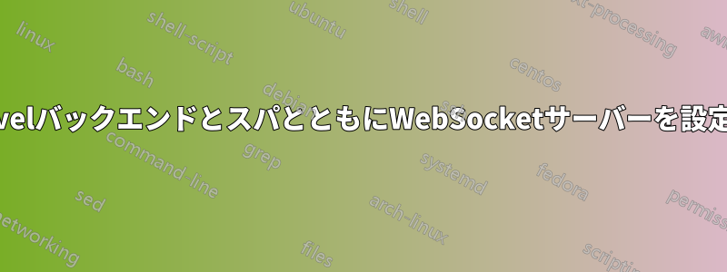 2つのLaravelバックエンドとスパとともにWebSocketサーバーを設定する方法