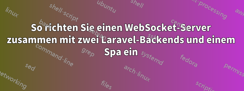 So richten Sie einen WebSocket-Server zusammen mit zwei Laravel-Backends und einem Spa ein