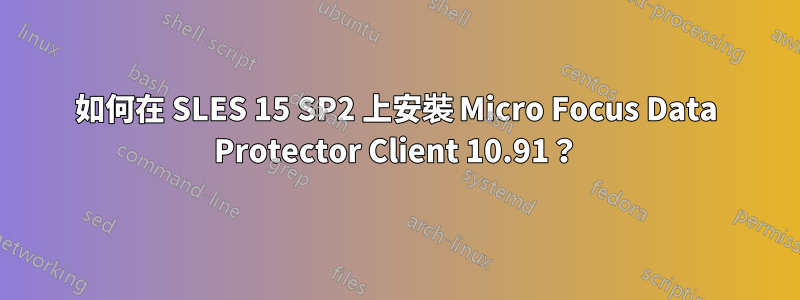 如何在 SLES 15 SP2 上安裝 Micro Focus Data Protector Client 10.91？