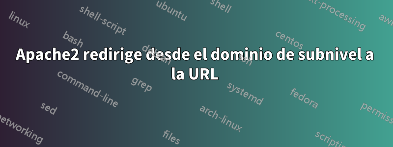 Apache2 redirige desde el dominio de subnivel a la URL