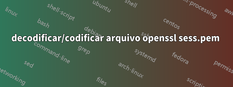 decodificar/codificar arquivo openssl sess.pem