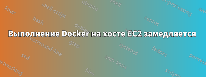 Выполнение Docker на хосте EC2 замедляется