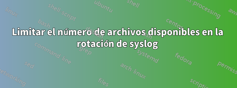 Limitar el número de archivos disponibles en la rotación de syslog