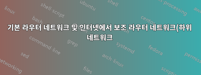기본 라우터 네트워크 및 인터넷에서 보조 라우터 네트워크(하위 네트워크)에 액세스할 수 없습니다.
