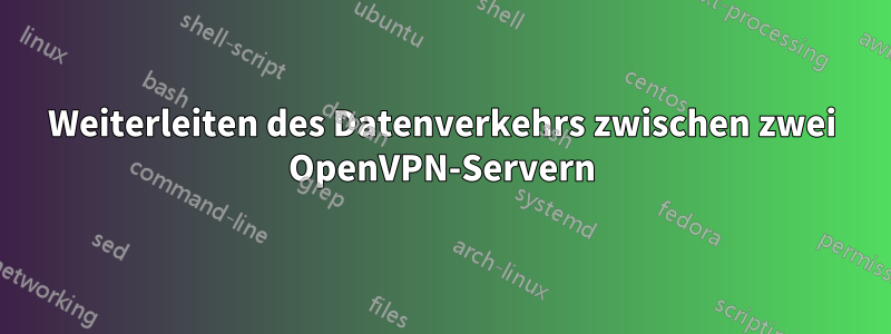 Weiterleiten des Datenverkehrs zwischen zwei OpenVPN-Servern