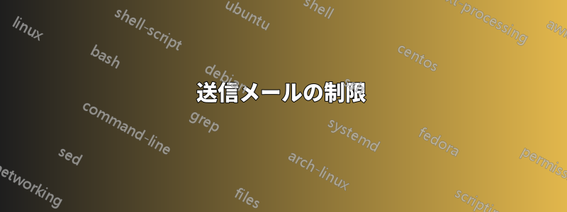 送信メールの制限