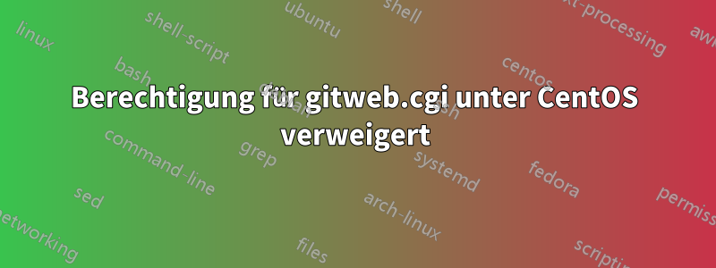 Berechtigung für gitweb.cgi unter CentOS verweigert