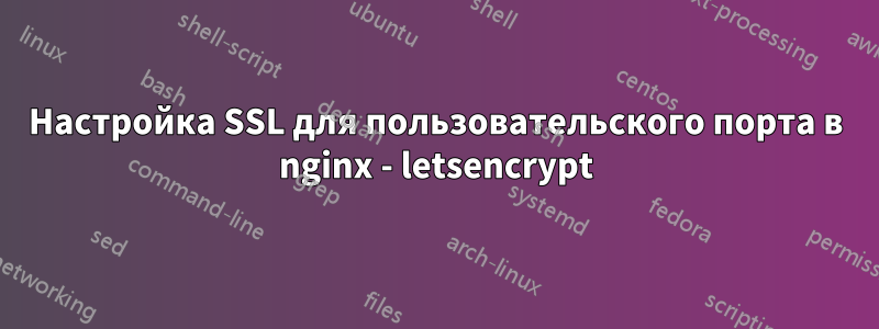 Настройка SSL для пользовательского порта в nginx - letsencrypt