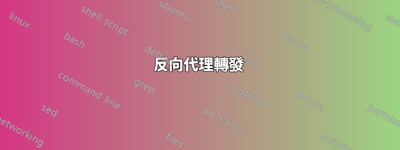 反向代理轉發