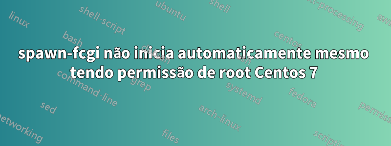 spawn-fcgi não inicia automaticamente mesmo tendo permissão de root Centos 7