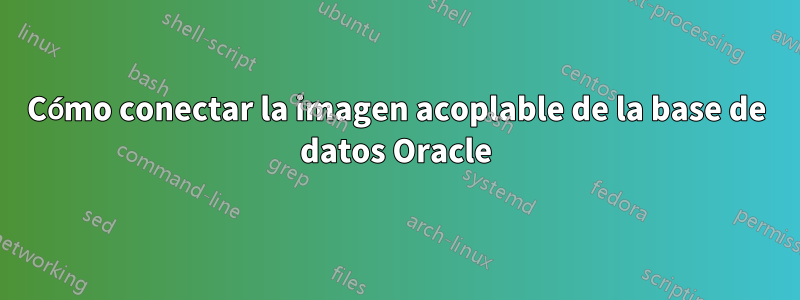 Cómo conectar la imagen acoplable de la base de datos Oracle