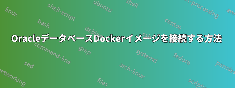 OracleデータベースDockerイメージを接続する方法