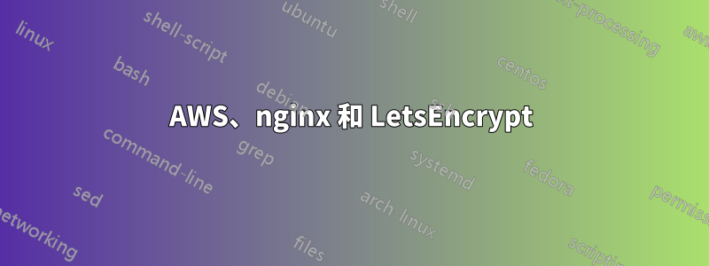 AWS、nginx 和 LetsEncrypt