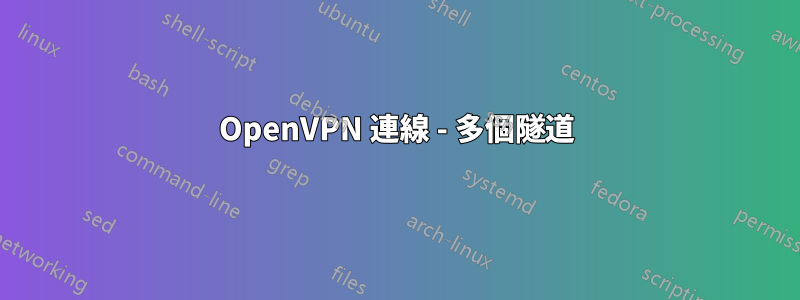 OpenVPN 連線 - 多個隧道
