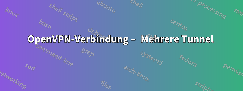 OpenVPN-Verbindung – Mehrere Tunnel